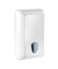Toilet Plus - Dispenser Bianco per carta igienica in foglietti - Capacit? 500 fogli a V o 450 a Z - Art. 853