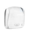 Advan 884 Bianco - Dispenser per Rotolo carta asciugamani NON pretagliato 19x22 cm - Taglio automatico