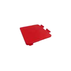 Coperchio Quadrato in Polipropilene per carrello cromato milleusi E1001 - Rosso