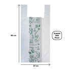 Buste Shopper Biodegradabili Compostabili Medie cm. 27x50 Confezione da 500 Pezzi