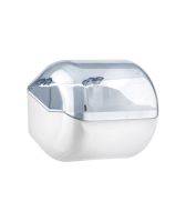 Duetto - Dispenser portarotolo per carta igienica in rotolo o in foglietti - Art. 619 Trasparente - Capacit? roll ? 120 mm