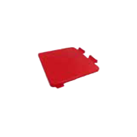 Coperchio Quadrato in Polipropilene per carrello cromato milleusi E1001 - Rosso