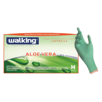 Guanto Lattice senza polvere Aloe Vera - Taglia S - confezione 100 pezzi