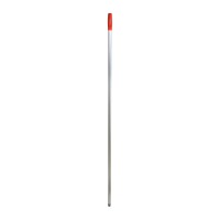 Manico in alluminio con foro - 140 cm Rosso