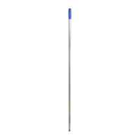 Manico in alluminio con foro - 140 cm Blu