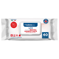 Salvietta disinfettante superfici LCX - 18x21 cm confezione 40 pezzi