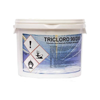 Tricloro 90/200 Blisterato - Tricloro isocianurato di sodio 90% stabilizzato - Secchio 5 Kg